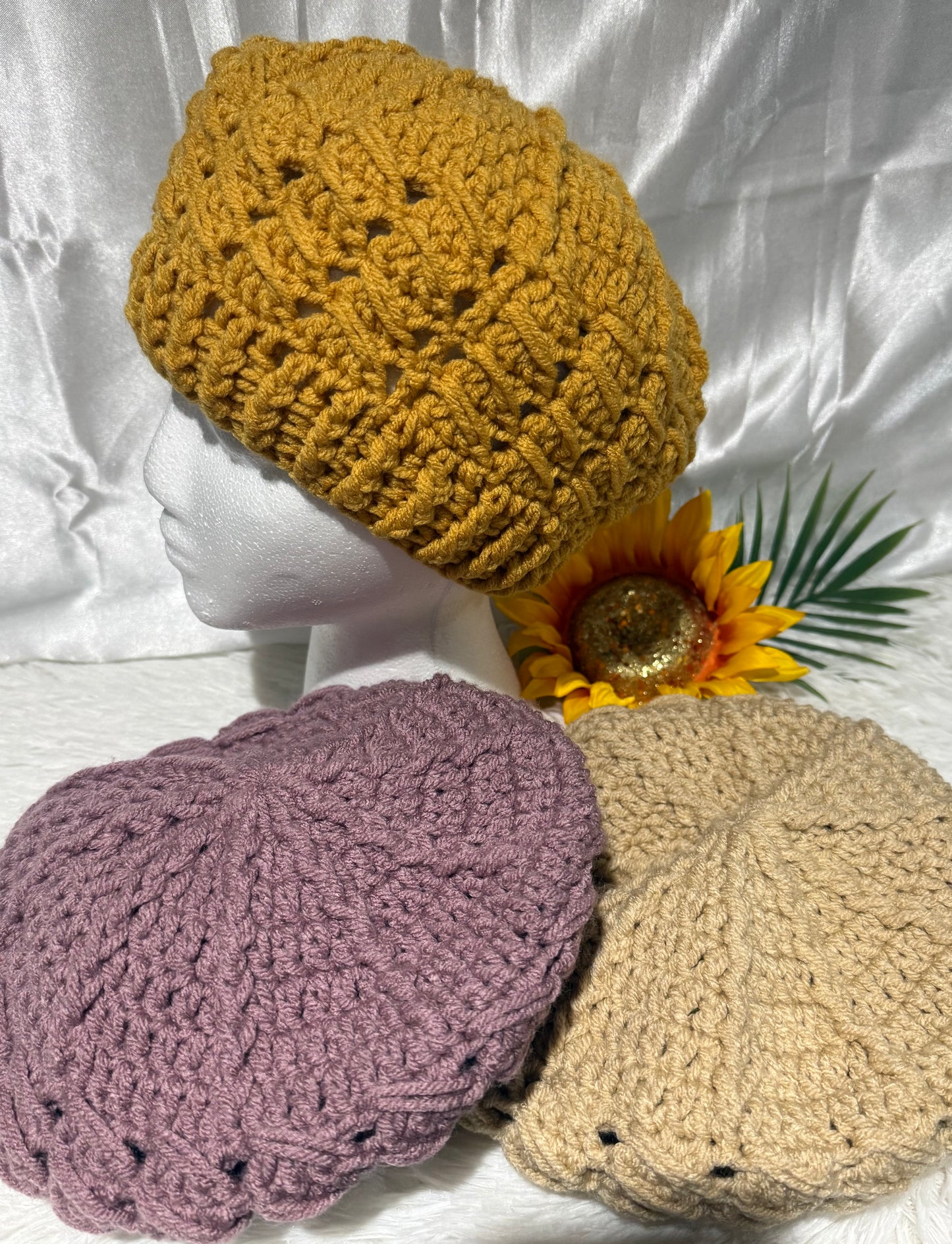 B002. Boina PRINCESA tejido a mano