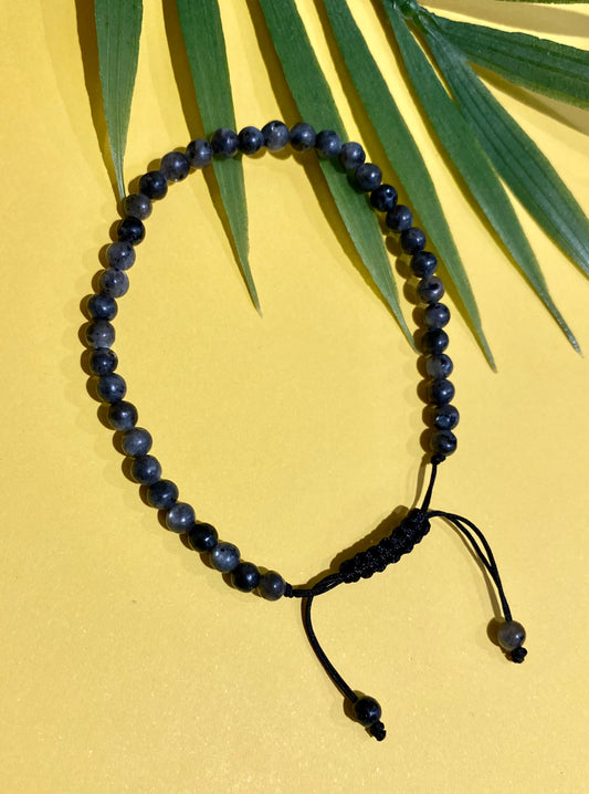4mm. Labradorite adjustable bracelet