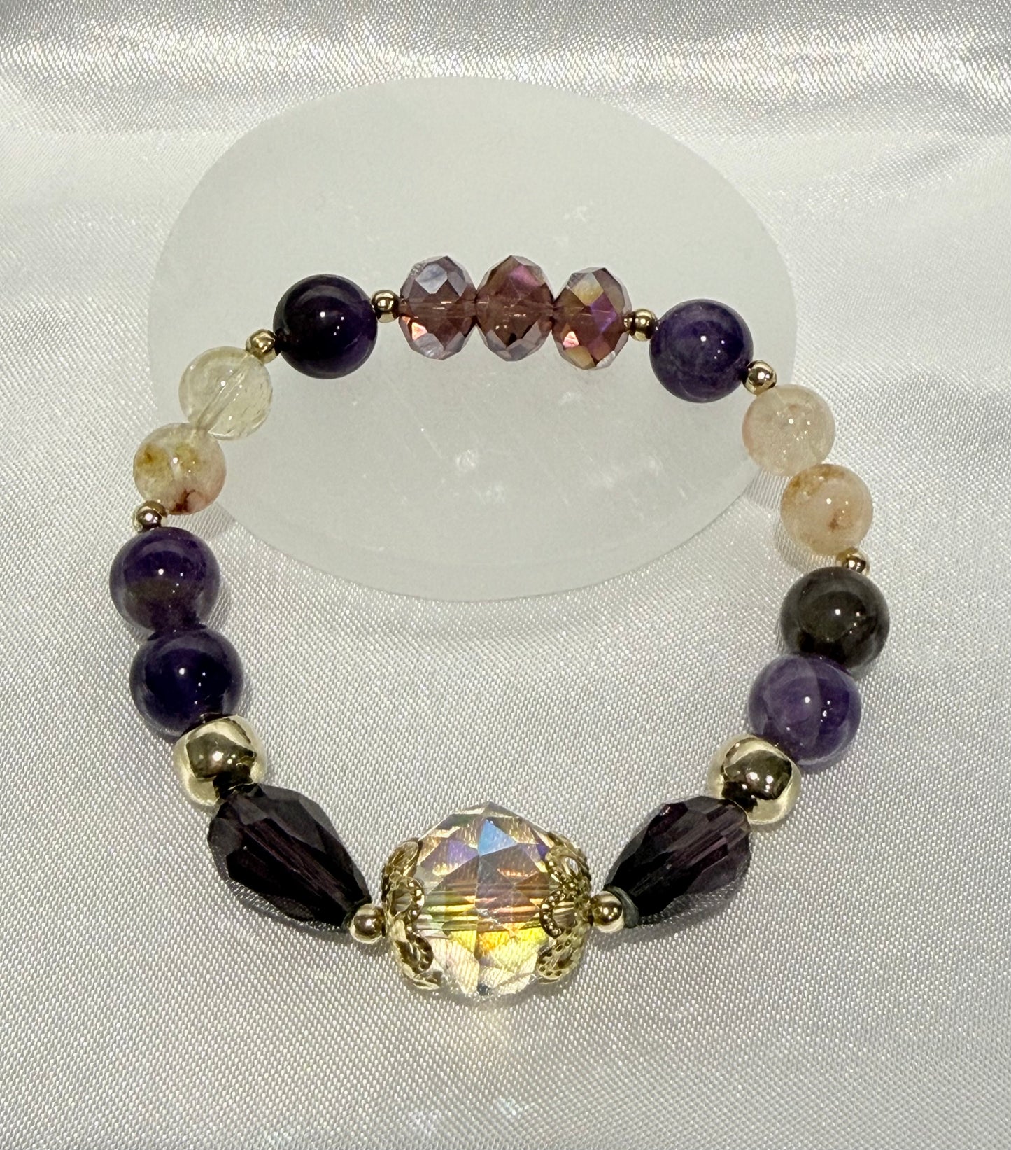 24 of 100 Bracelet with amethyst and citrine