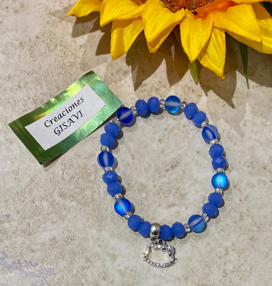 Hello Kitty blue crystal bracelet